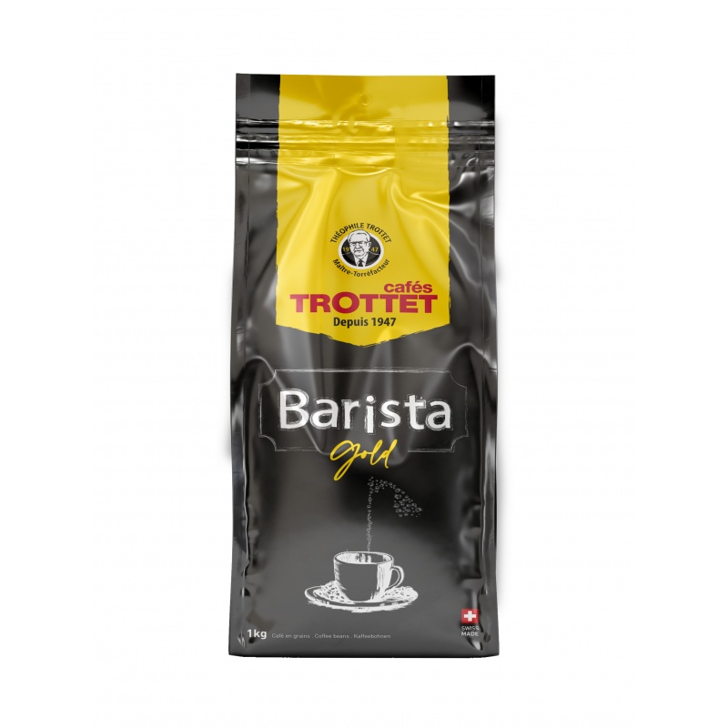 Barista Gold 1kg Kaffeebohnen Cafés Trottet