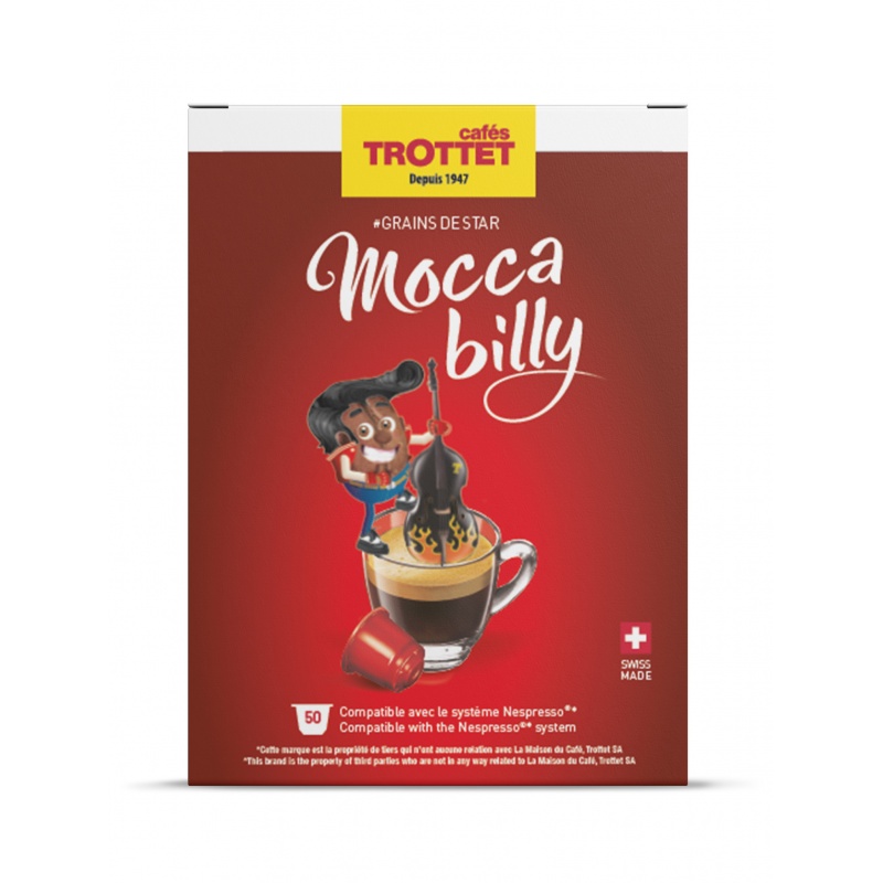 Nespresso®* kompatible Kapseln Moccabilly 50 Kapseln